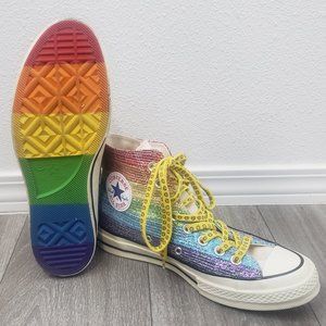 Converse Pride X Miley Cyrus Happy Hippie Chuck Taylor Rainbow High Top